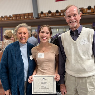 Senior scholarship recipient