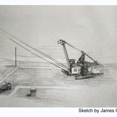 Sketch by James Oliver, Chair, Department of Art, Pittsburg State University
