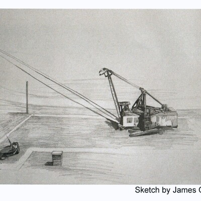 Sketch by James Oliver, Chair, Department of Art, Pittsburg State University