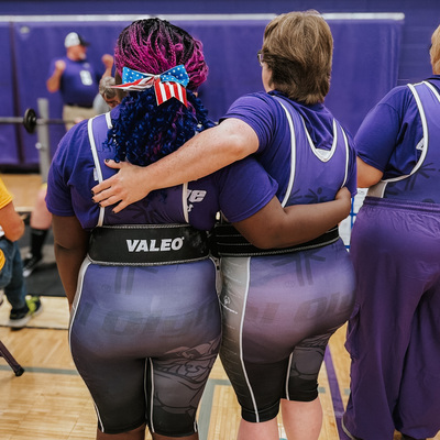 Best friends cheer each other on!